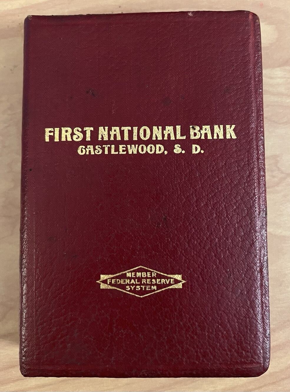 Vintage Bankers Utilities Co Book Bank First National Bank Castlewood SD No Key